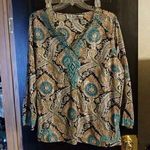 New Directions turquoise tunic